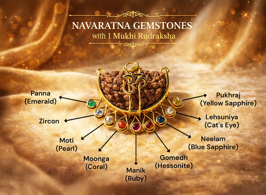 1 Mukhi (Navratan) Rudraksha - Image 2