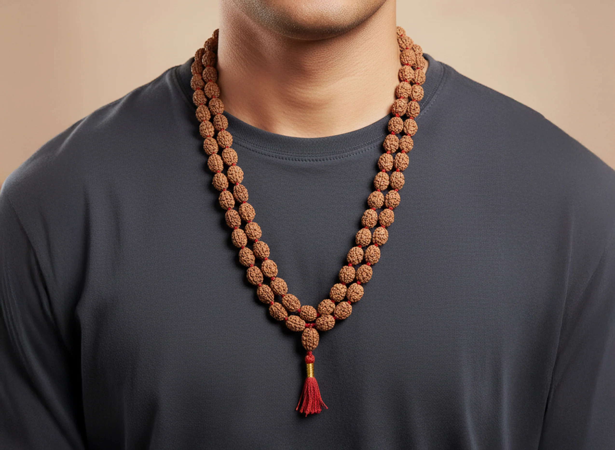 2 Mukhi Rudraksha Mala (108 Beads) - Image 4