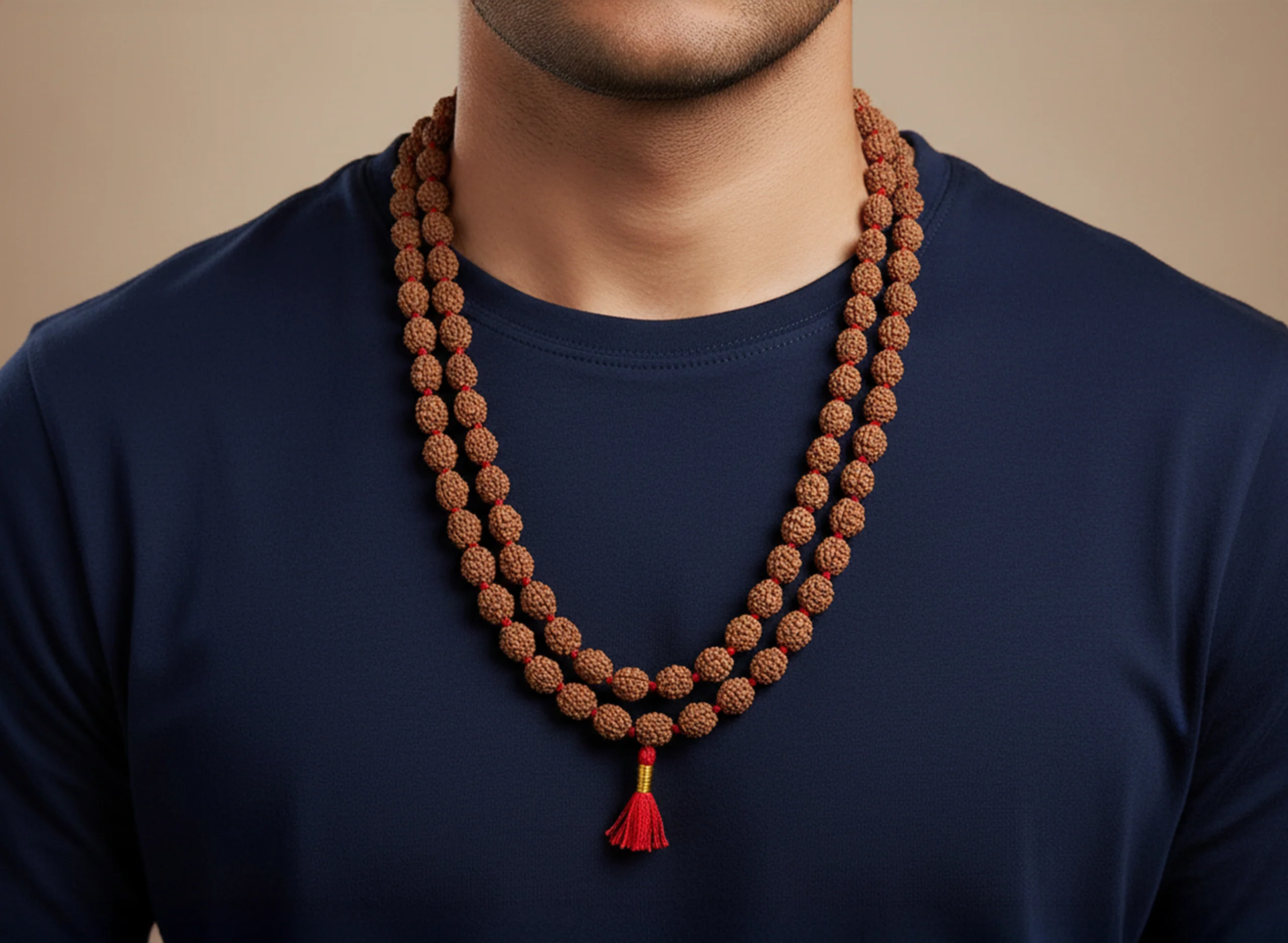 2 Mukhi Rudraksha Mala (54 Beads) - Image 3