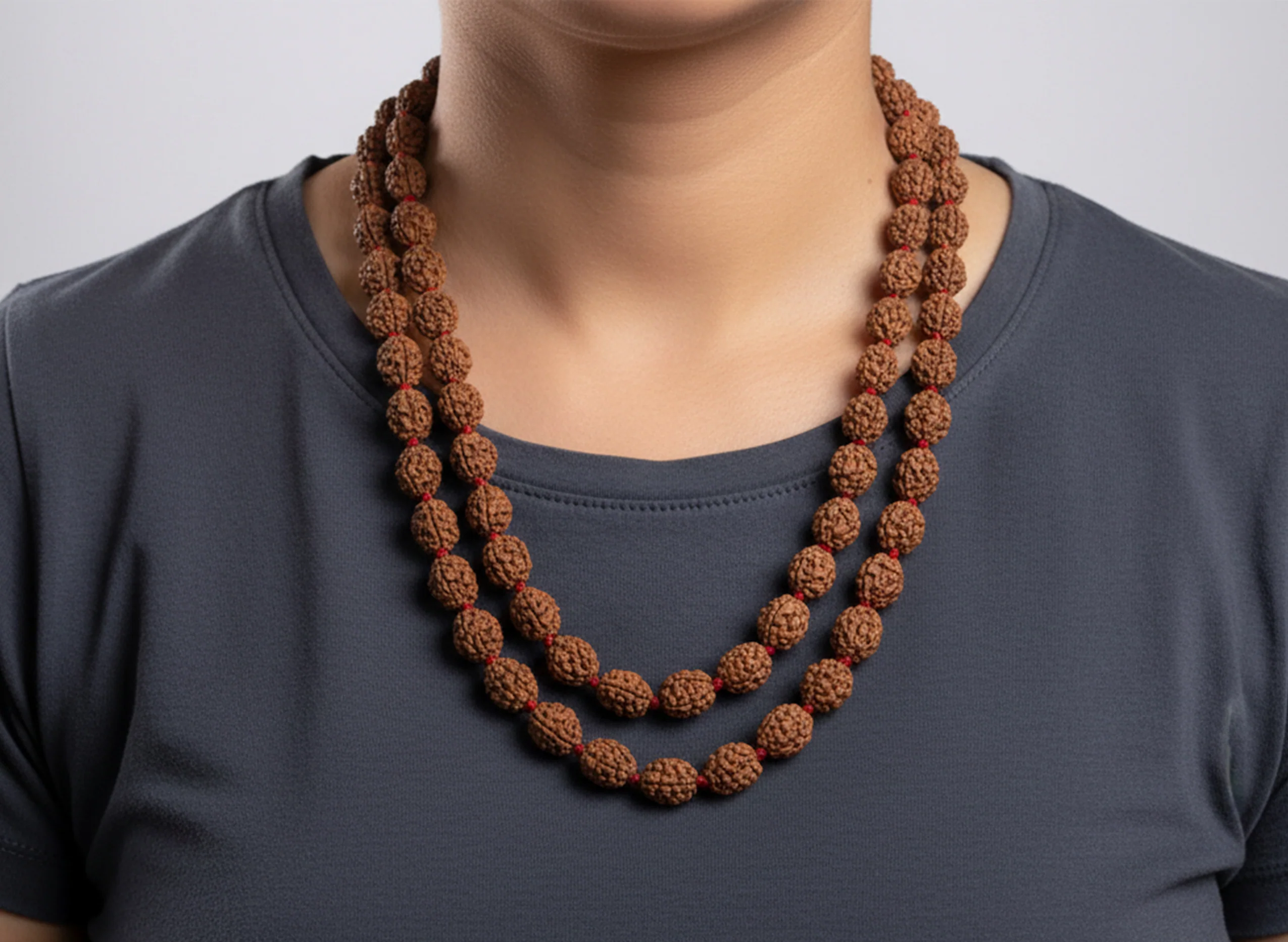 2 Mukhi Rudraksha Mala (54 Beads) - Image 5