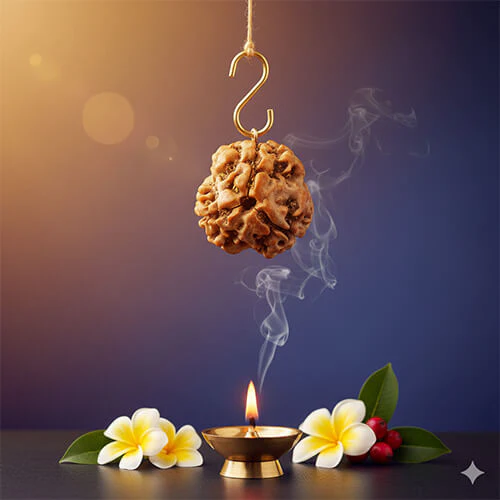Teen Mukhi Three-Faced Nepali Rudraksha - Lab Certified (Without Mala) - Image 7