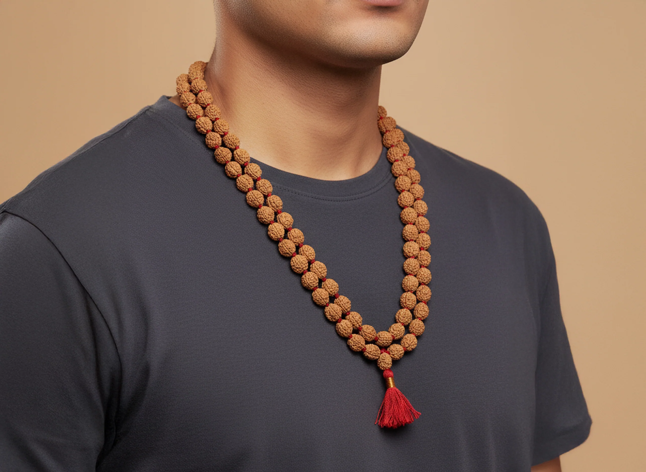 3 Mukhi Rudraksha Mala (108 Beads) - Image 6
