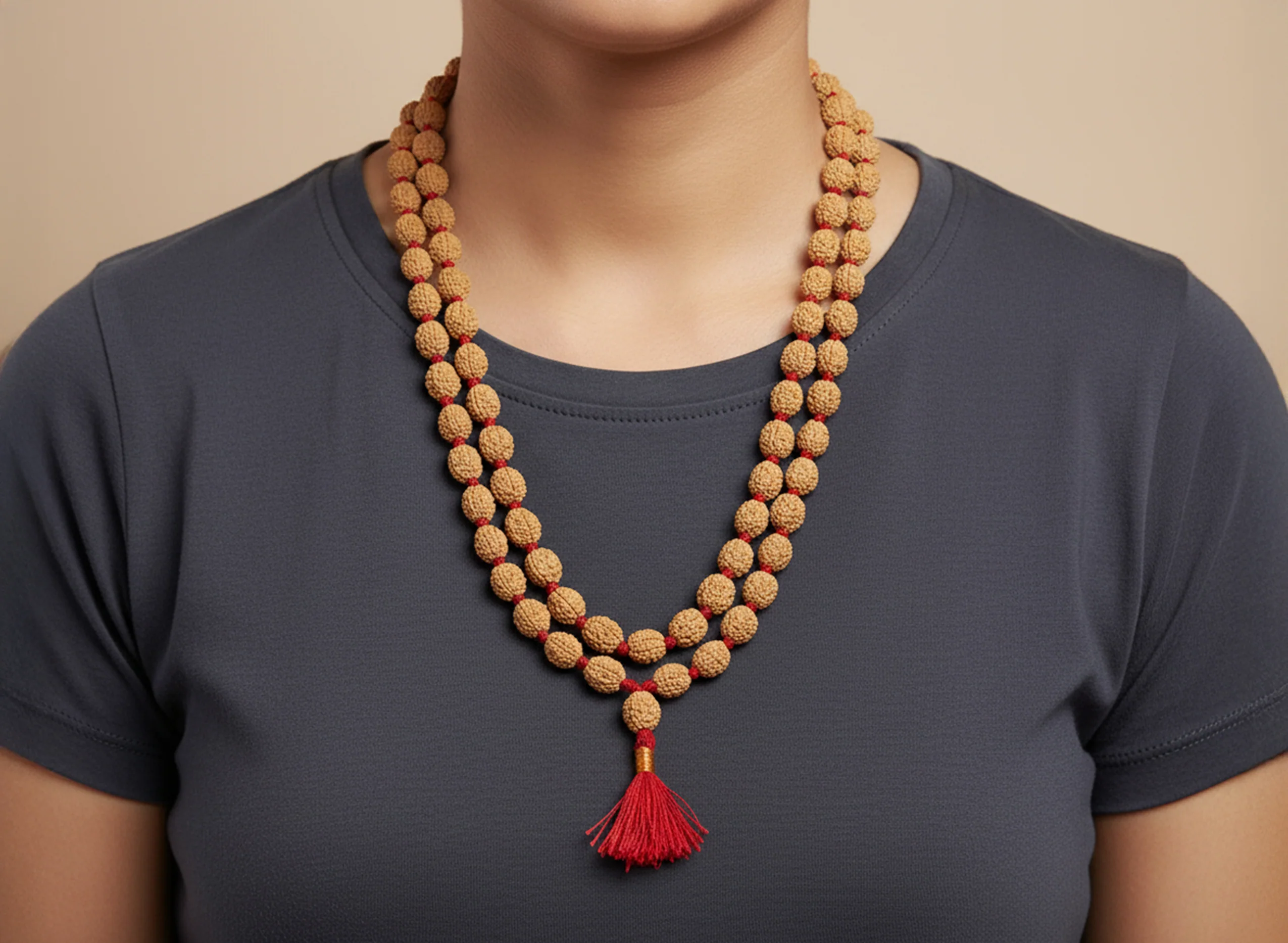 3 Mukhi Rudraksha Mala (54 Beads) - Image 4