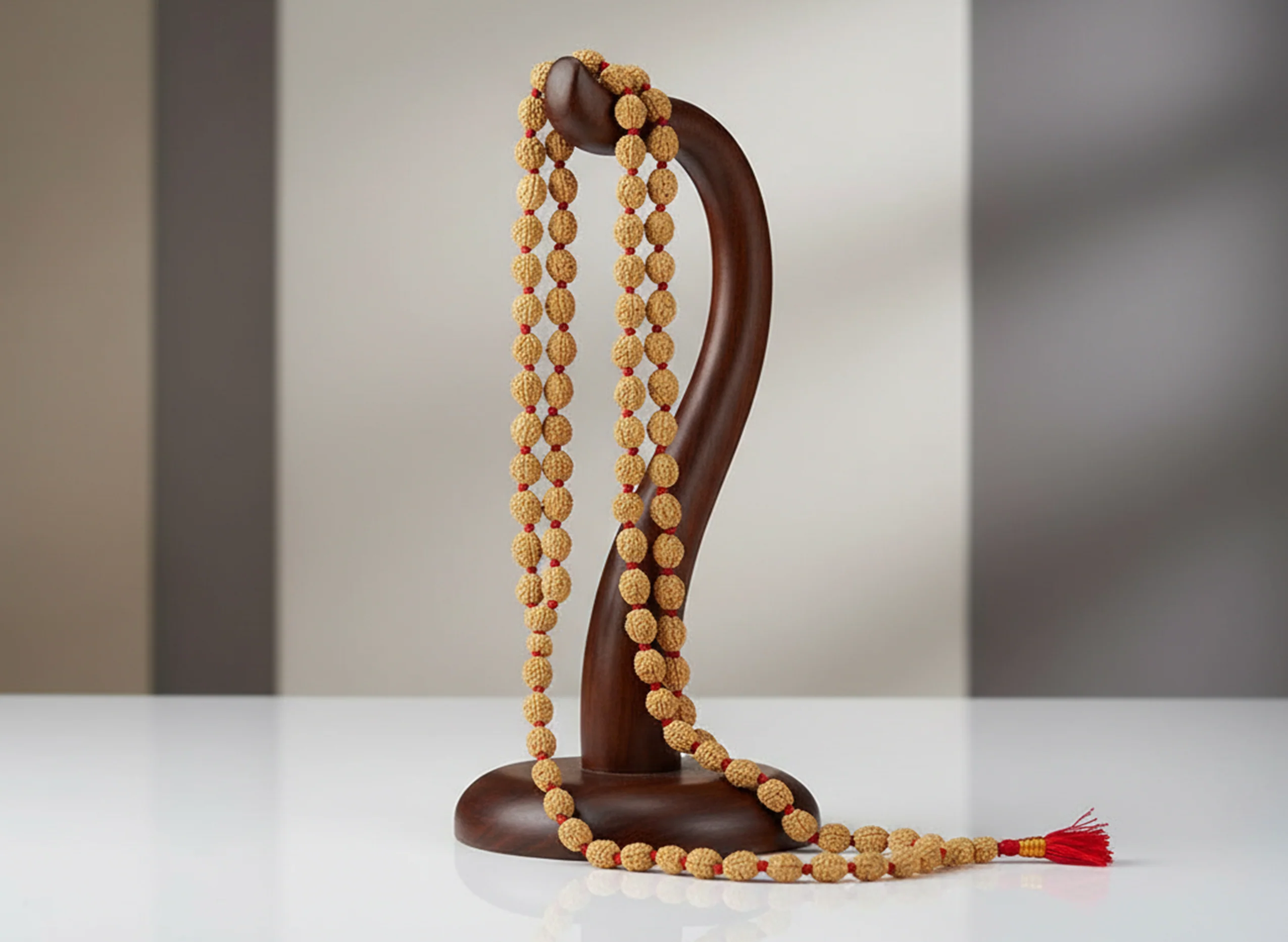 3 Mukhi Rudraksha Mala (54 Beads) - Image 5