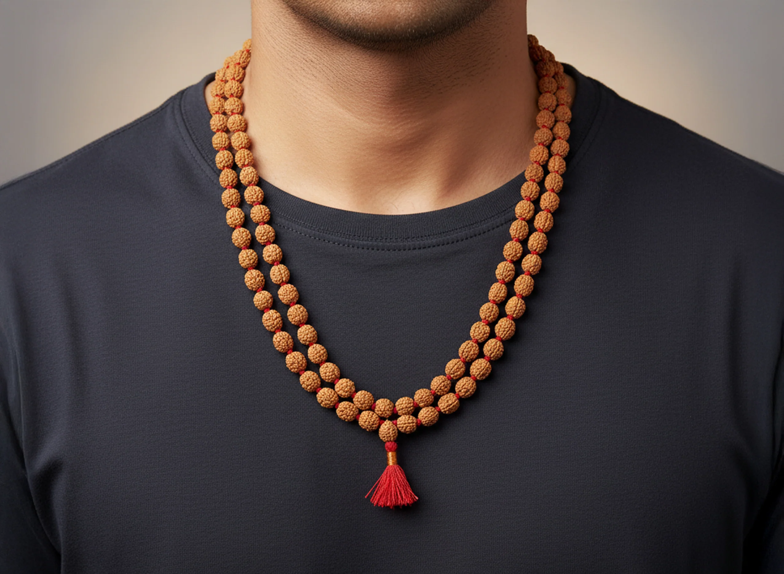 3 Mukhi Rudraksha Mala (54 Beads) - Image 6