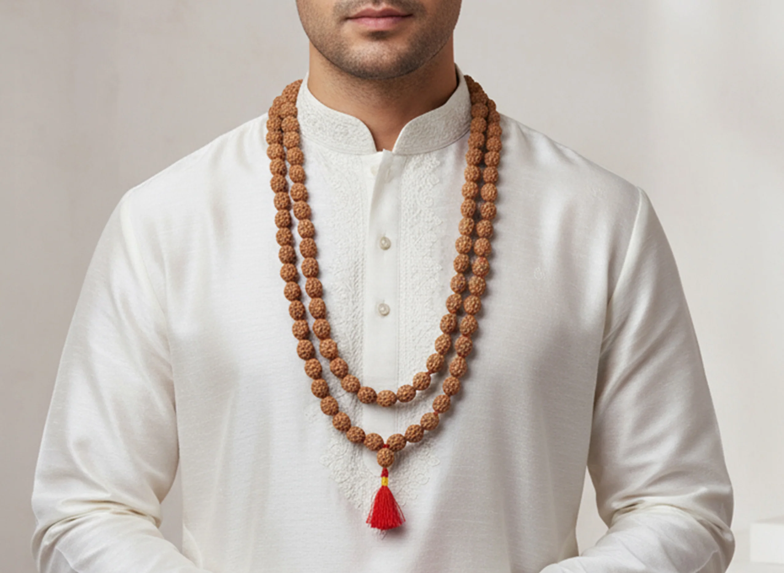 4 Mukhi Rudraksh Mala Beads (108 Beads)