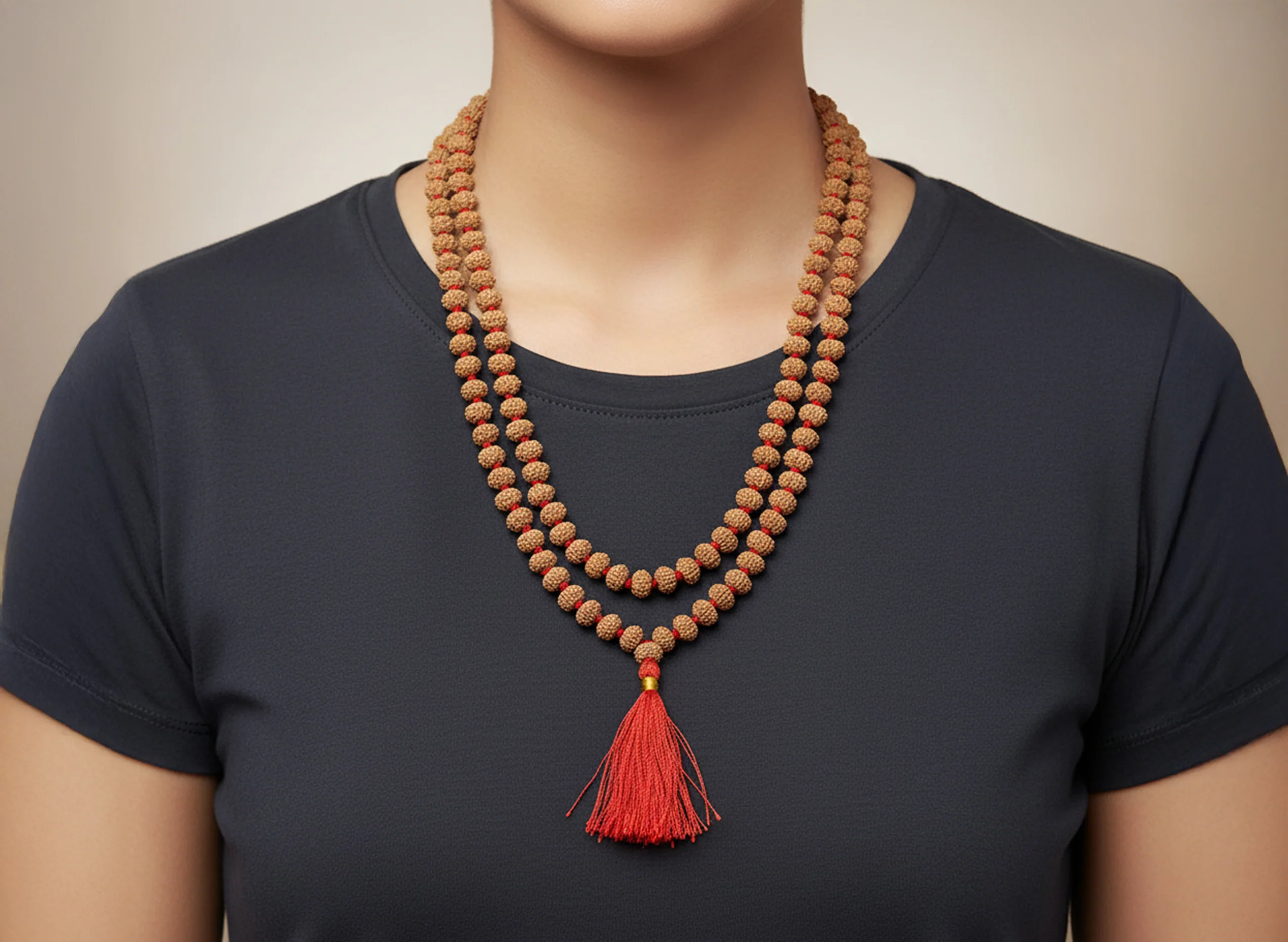 9 Mukhi Rudraksha Mala (108 Beads)