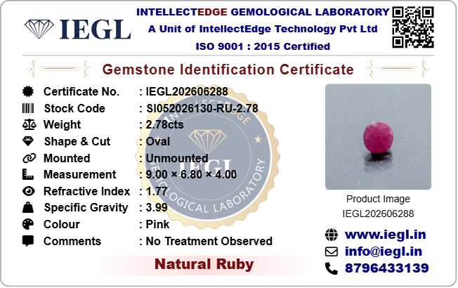 African Ruby - 2.78 Carat - Image 3
