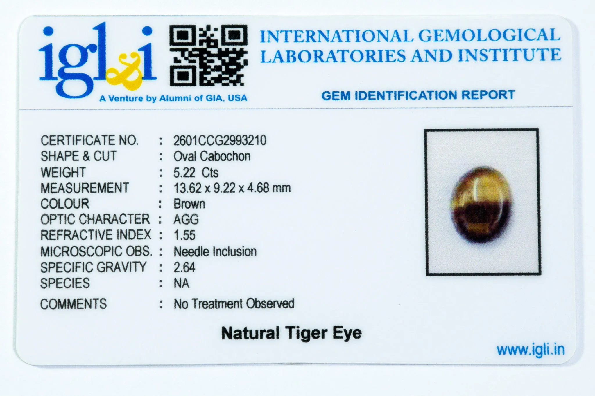 Tiger Eye - 5.22 Carat - Image 3