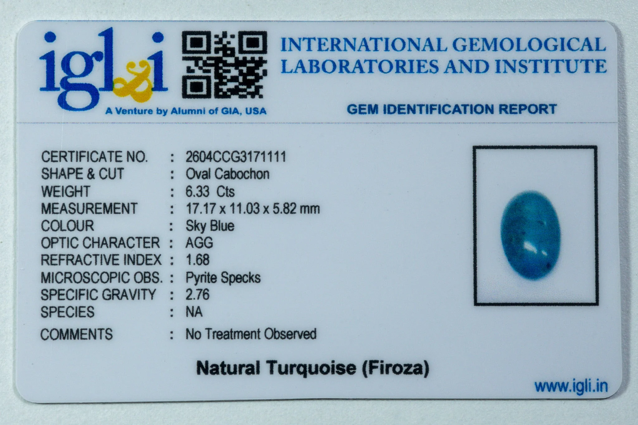 Turquoise - 6.33 Carat - Image 3