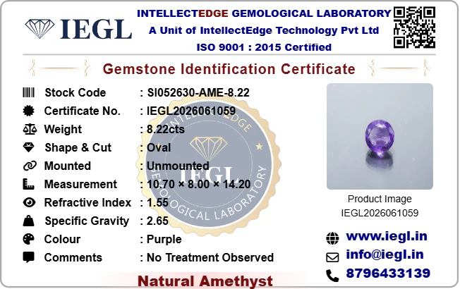 Amethyst - 8.22 Carat - Image 3