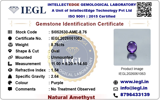 Amethyst - 8.76 Carat - Image 3