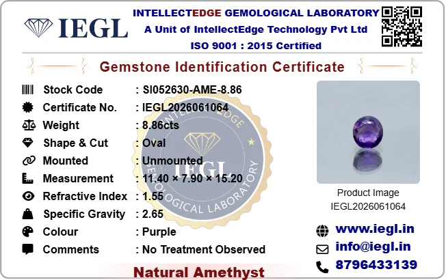Amethyst - 8.86 Carat - Image 3