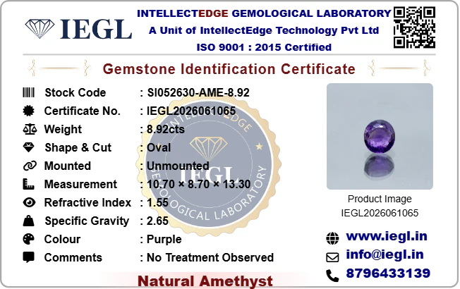 Amethyst - 8.92 Carat - Image 3