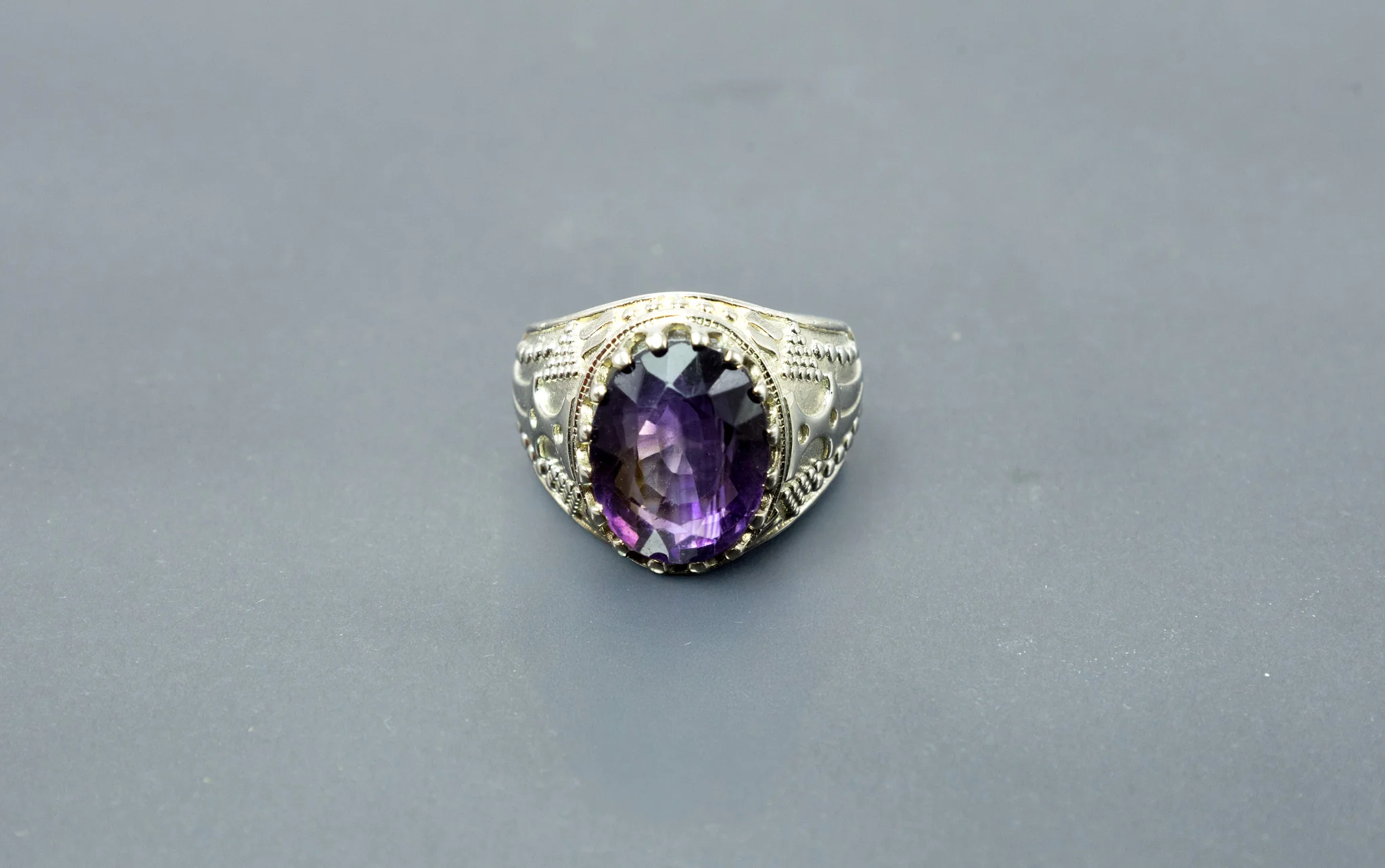 Amethyst Designer Ring (10 Ratti) - Image 5