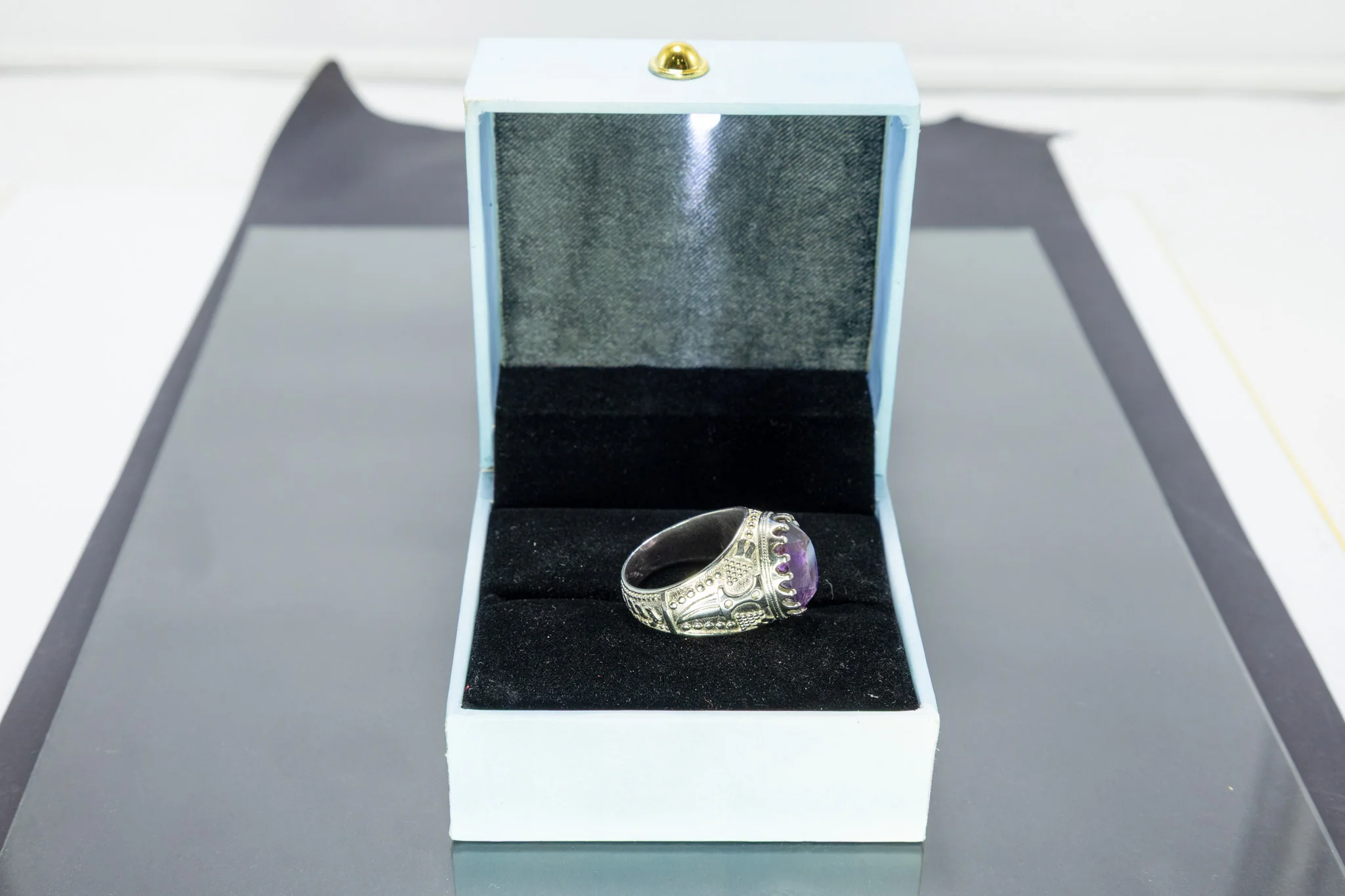 Amethyst Designer Ring (10 Ratti) - Image 8