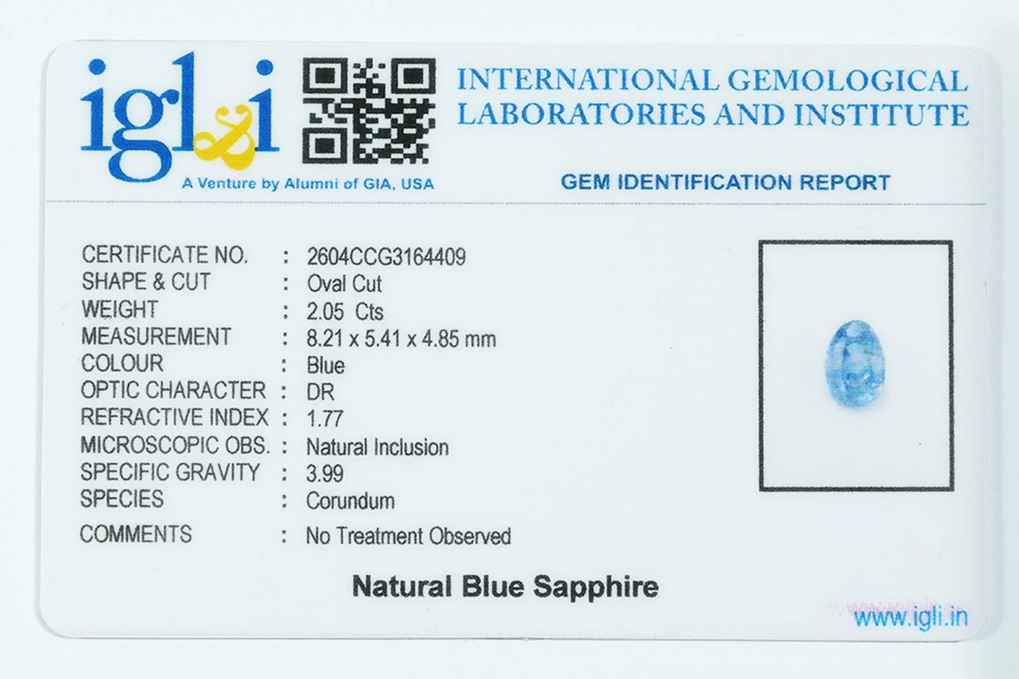 Blue Sapphire 2.05 Carat - Image 3