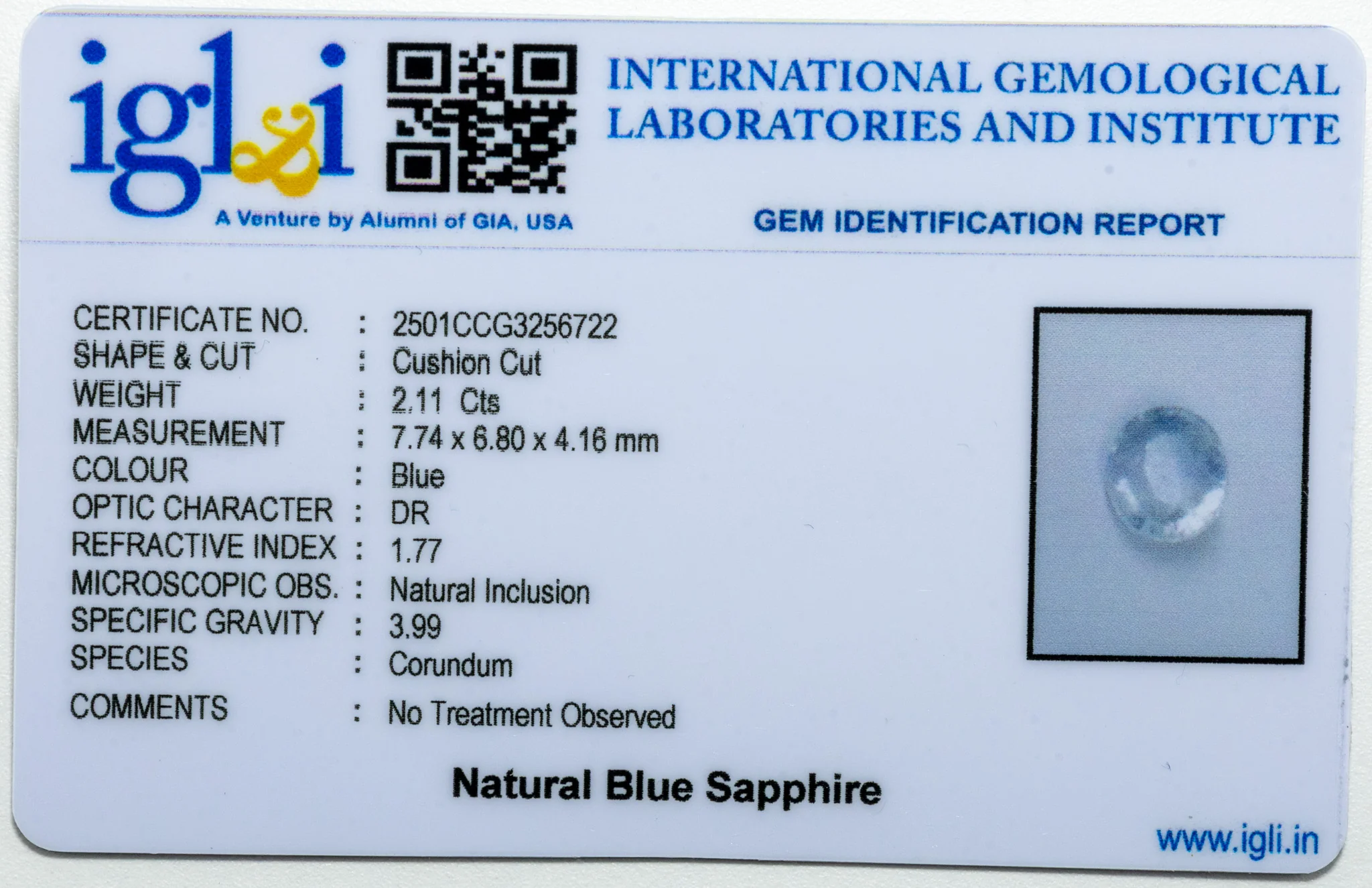Blue Sapphire 2.11 Carat - Image 3