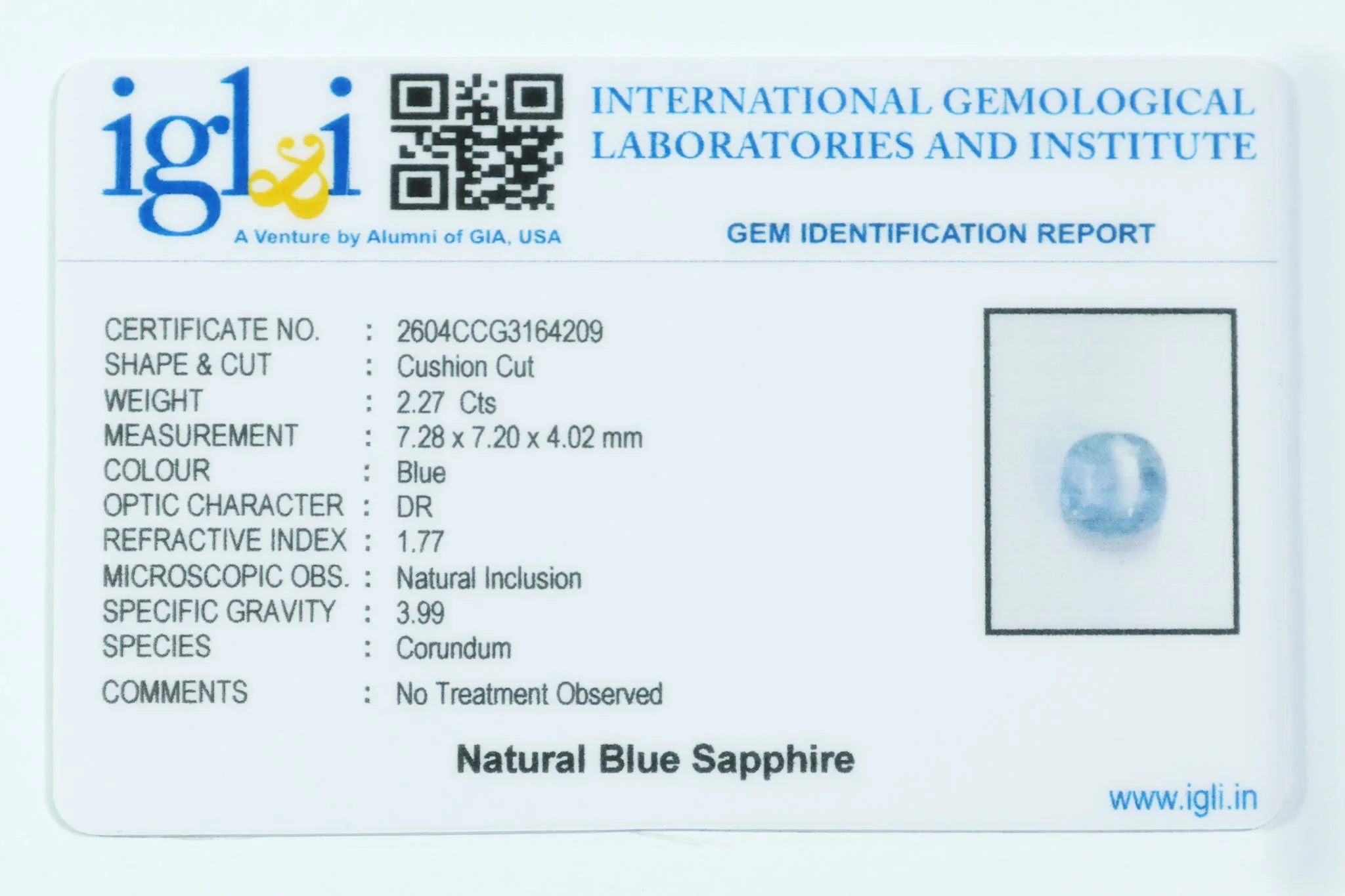 Blue Sapphire 2.27 Carat - Image 3