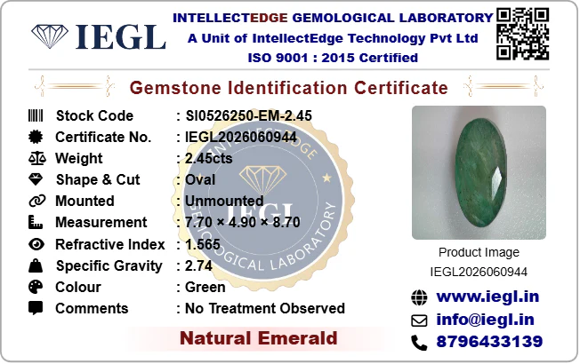 Brazilian Emerald - 2.14 Carat - Image 3