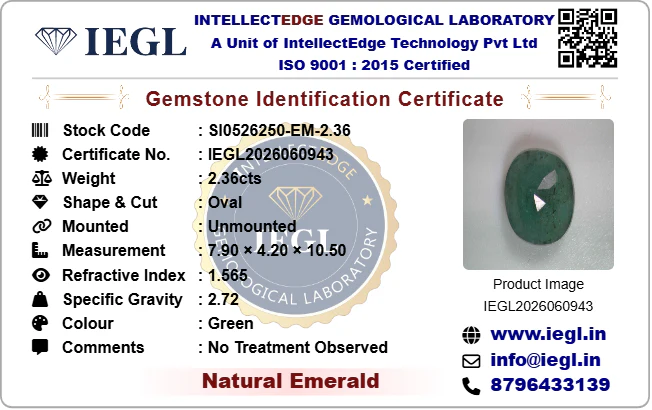 Brazilian Emerald - 2.36 Carat - Image 3