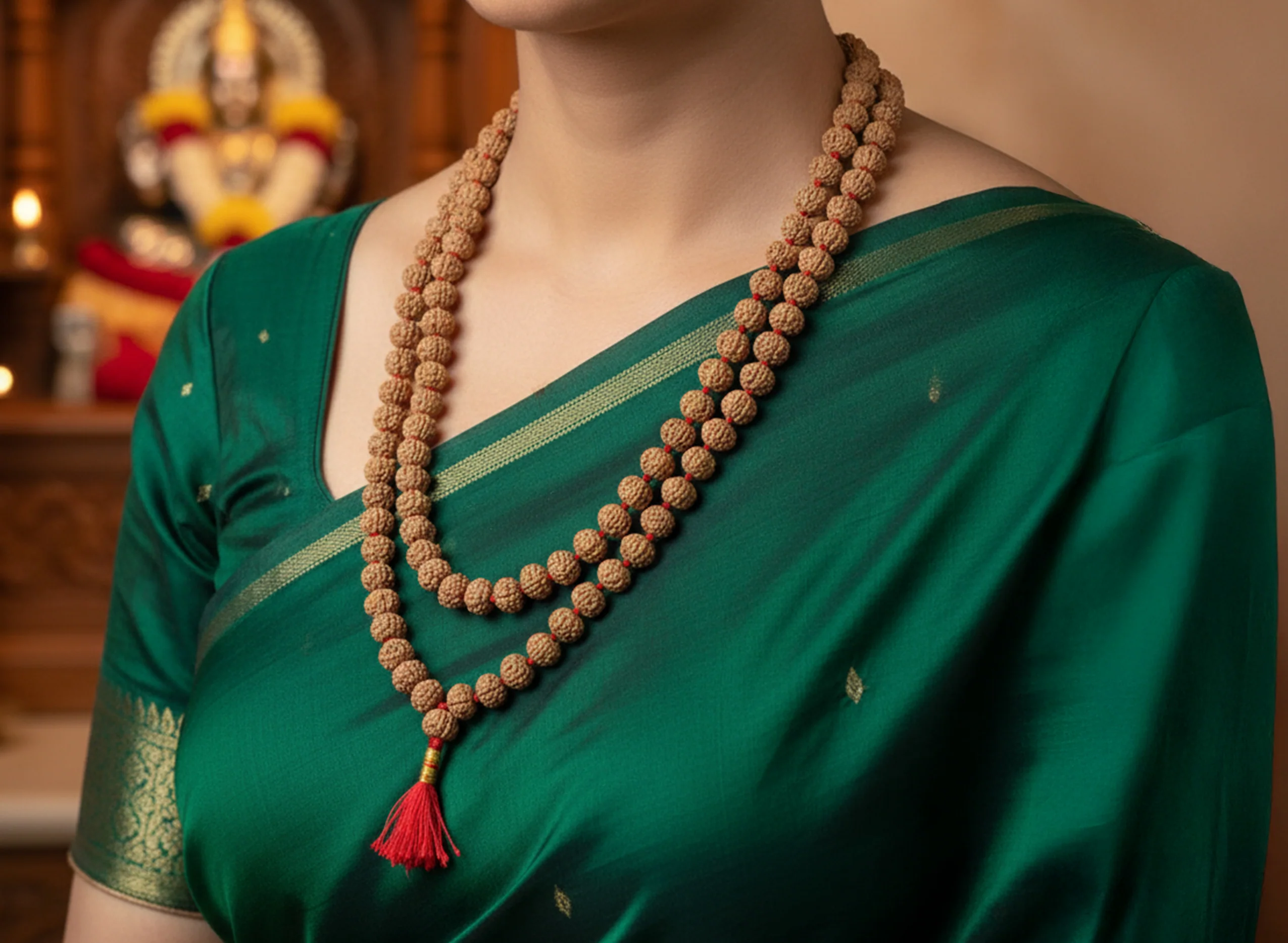 6 Mukhi Rudraksha Mala (54 Beads) - Image 3