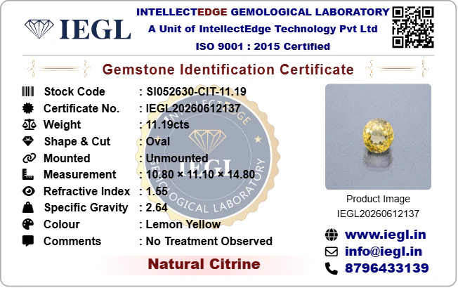 Citrine - 11.19 Carat - Image 3