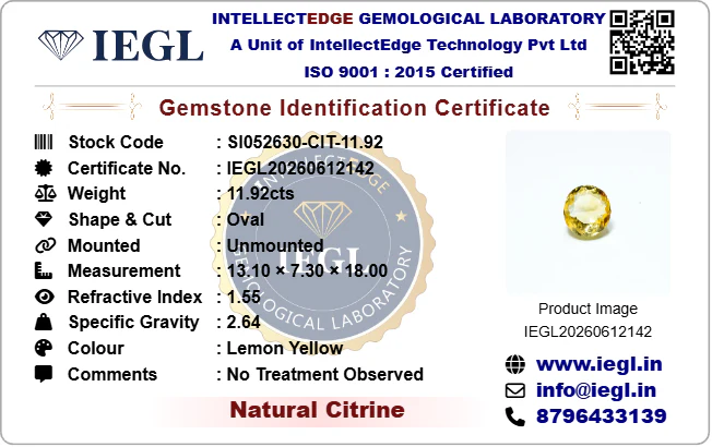 Citrine - 11.92 Carat - Image 3