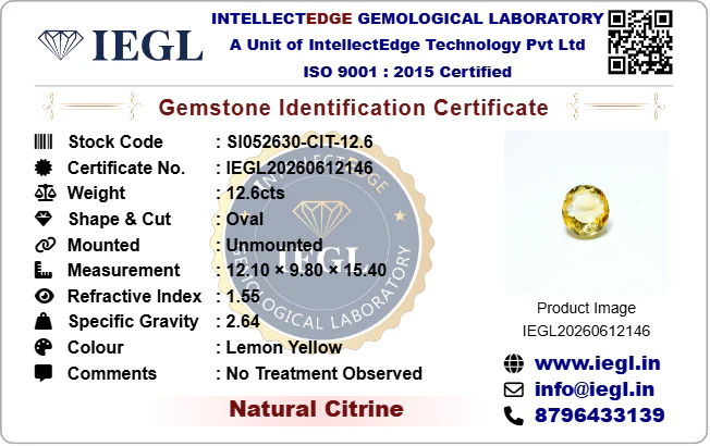 Citrine - 12.60 Carat - Image 3