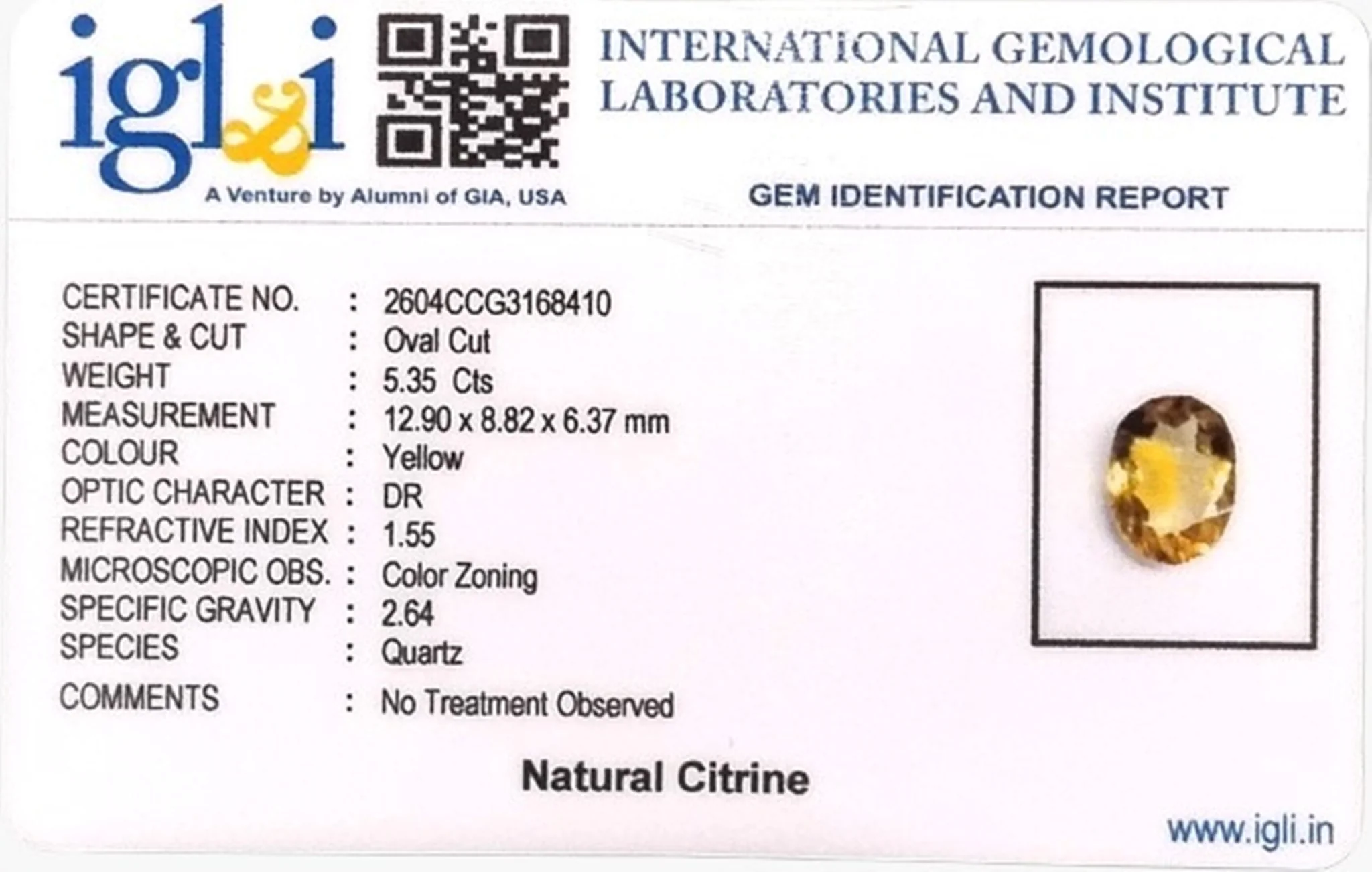 Citrine - 5.35 Carat - Image 3