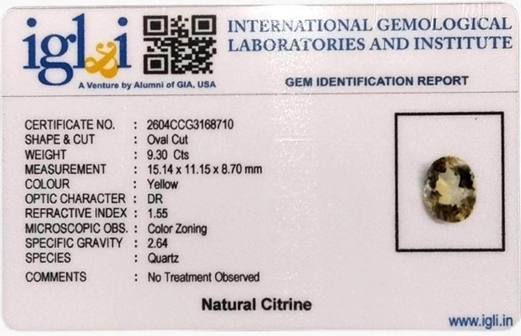 Citrine - 9.3 Carat - Image 3
