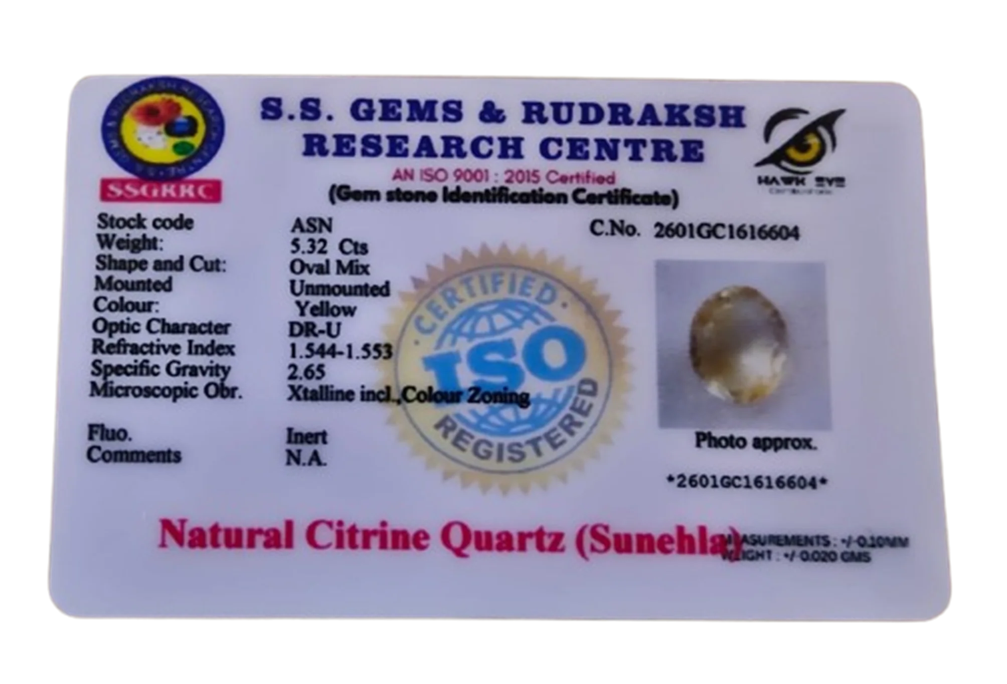 Citrine - 5.32 Carat - Image 3