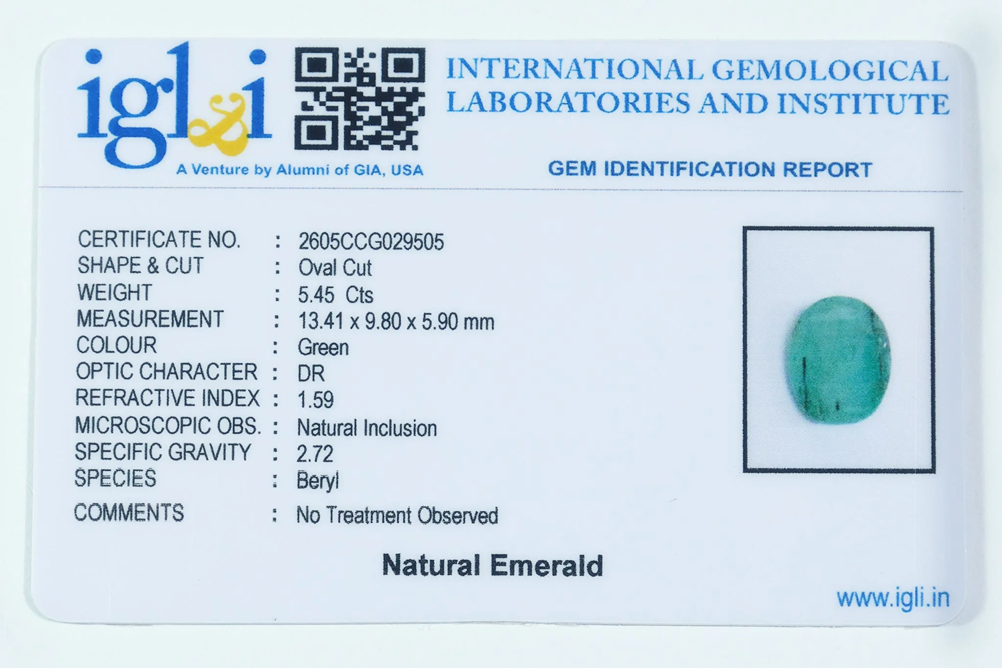 Brazilian Emerald - 5.45 Carat - Image 3