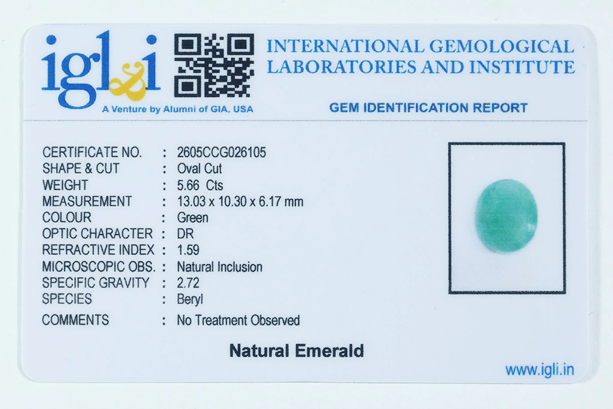 Brazilian Emerald - 5.66 Carat - Image 3