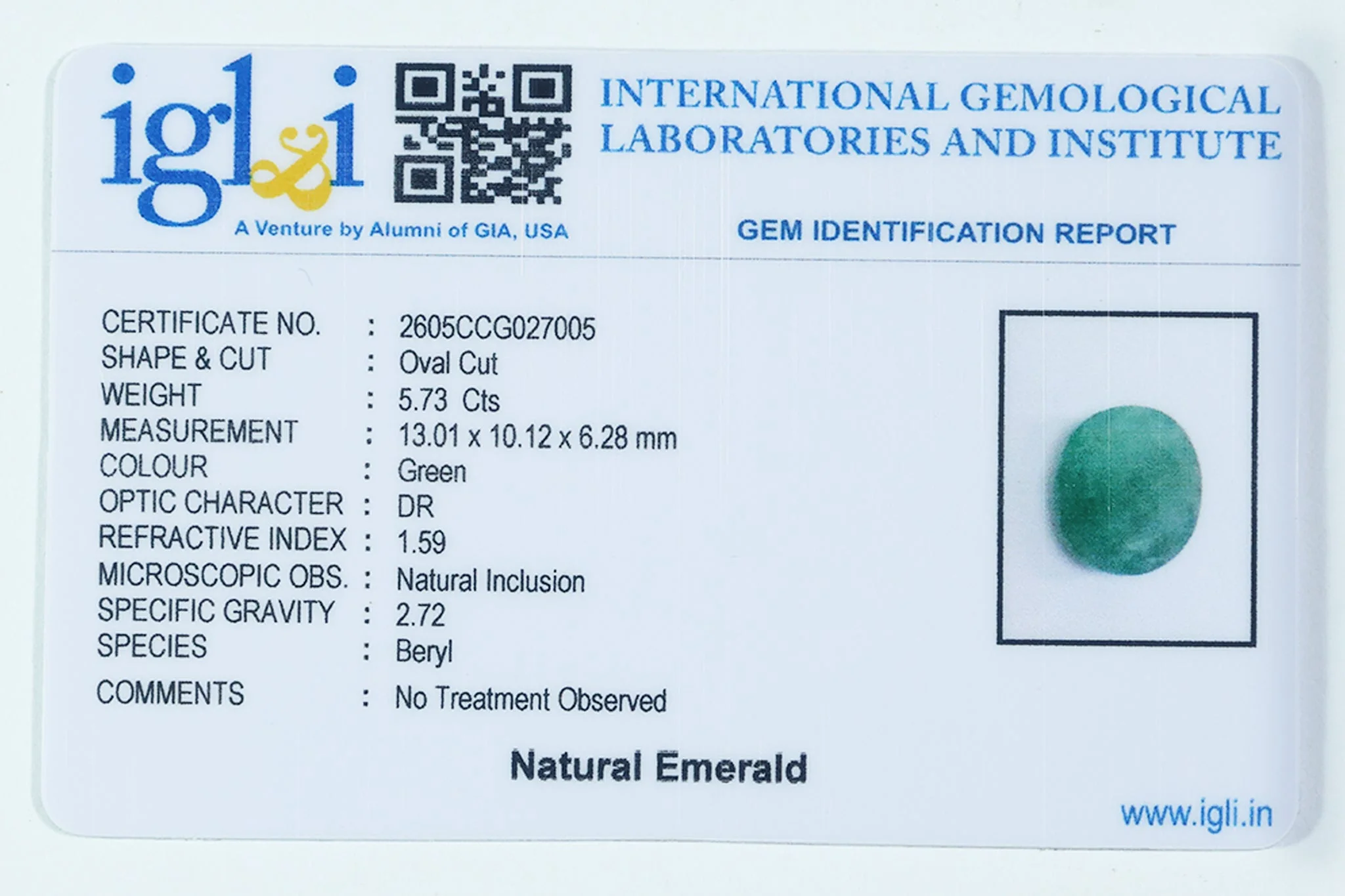Brazilian Emerald - 5.73 Carat - Image 3
