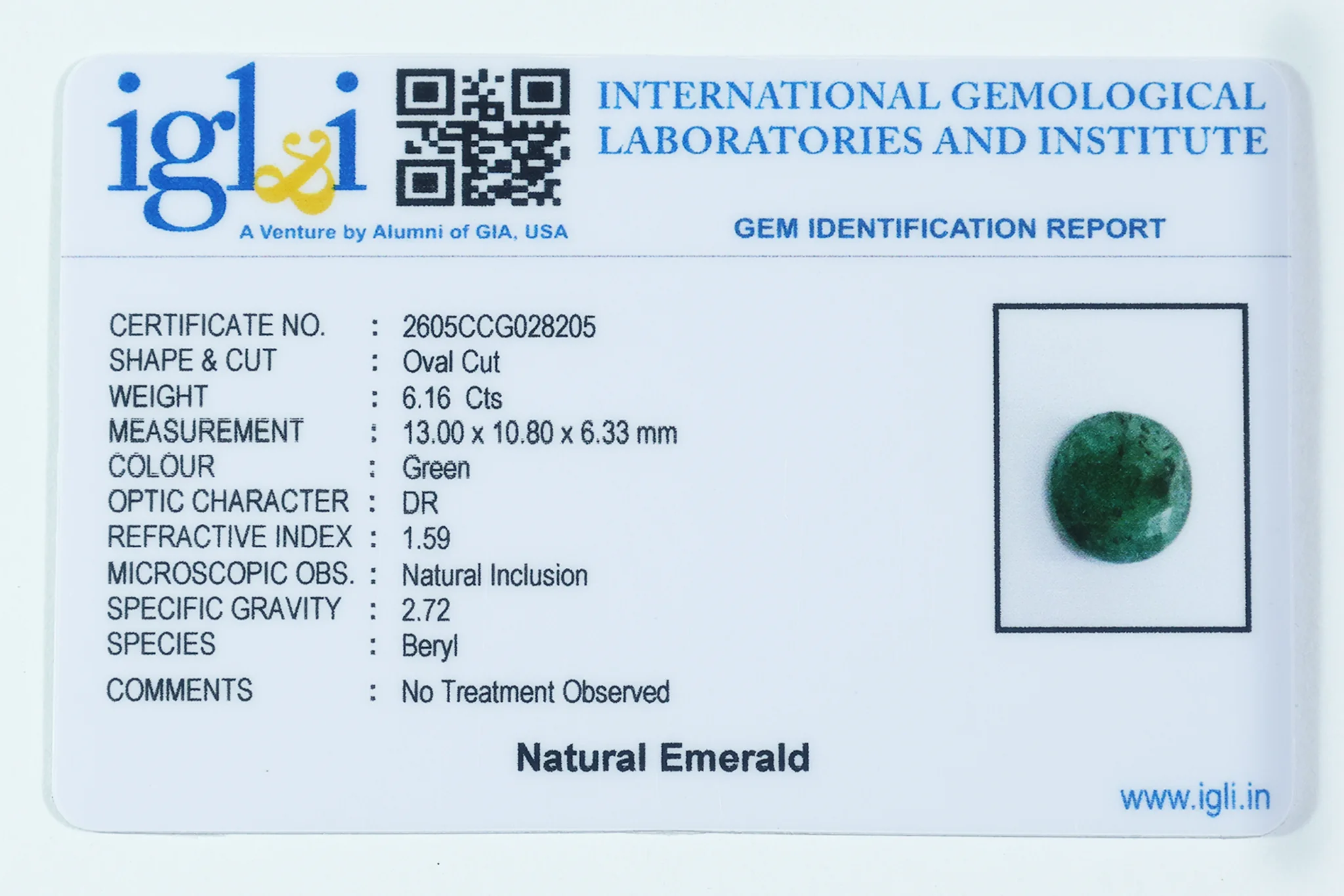 Brazilian Emerald - 6.16 Carat - Image 3