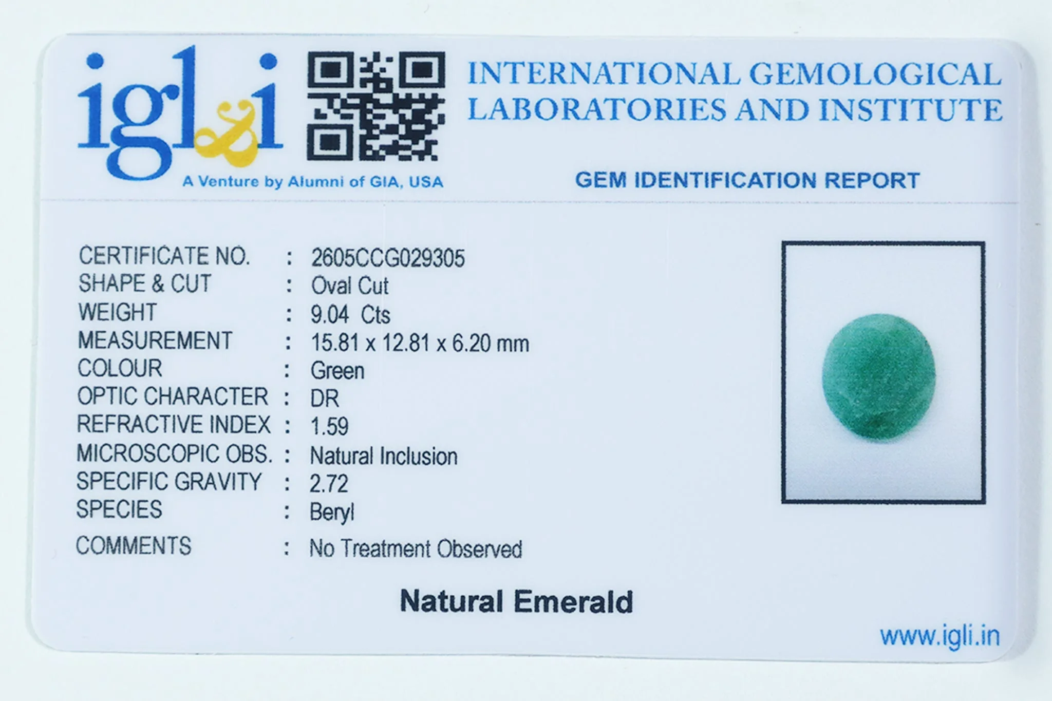 Brazilian Emerald - 9.04 Carat - Image 3