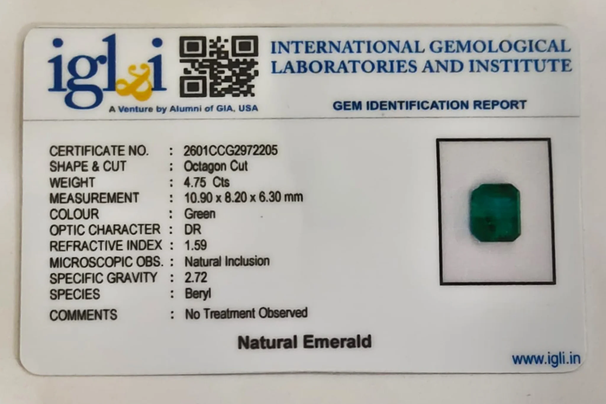 Zambian Emerlad 4.75 Carat - Image 3