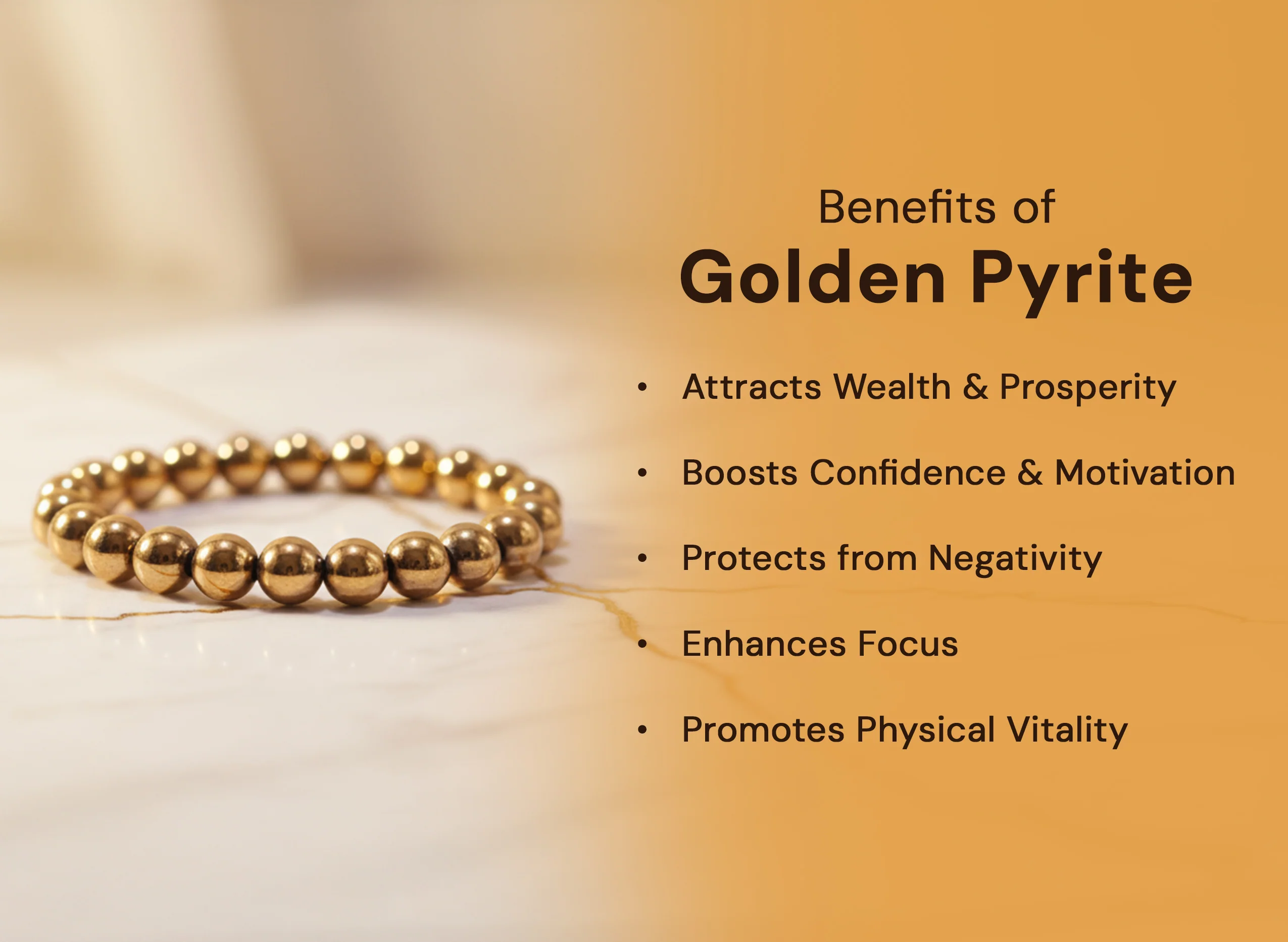 Golden Pyrite Bracelet - Image 3