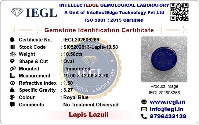 Lapis Lazuli - 10.58 Carat - Image 3