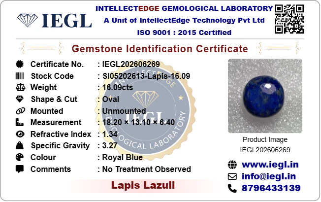 Lapis Lazuli - 16.09 Carat - Image 3