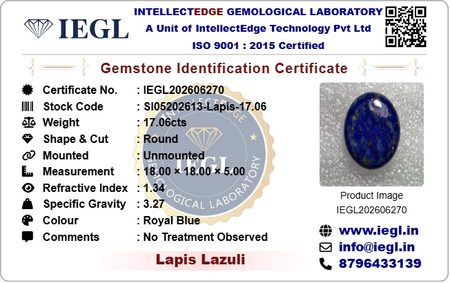 Lapis Lazuli - 17.06 Carat - Image 3