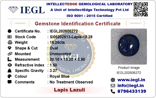 Lapis Lazuli - 18.28 Carat - Image 3