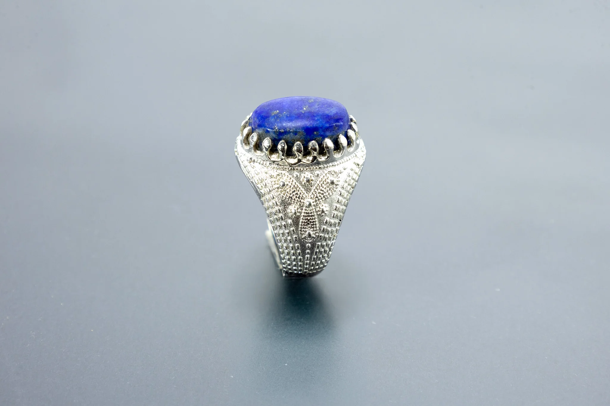 Lapis Lazuli King Size Ring (10 Ratti) - Image 8