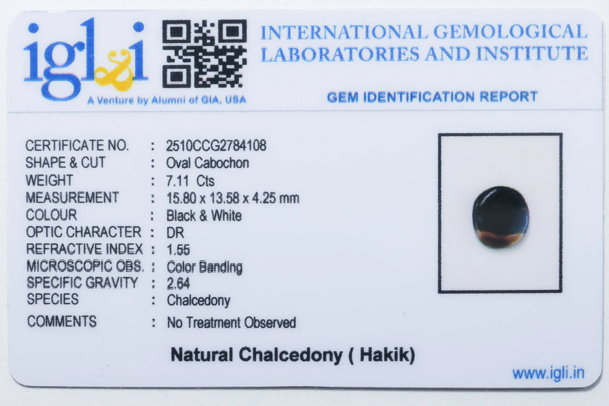 Chalcedony (Hakik ) 7.11 Carat - Image 3