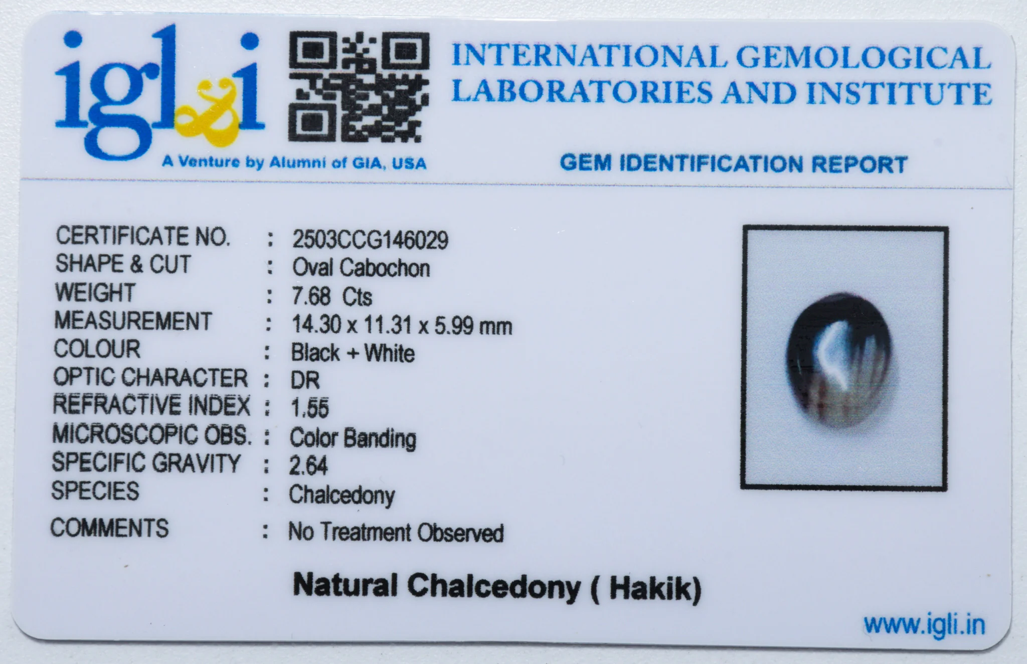 Chalcedony (Hakik ) 7.68 Carat - Image 3