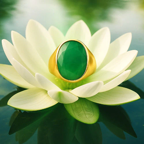 Onyx Panchdhatu Ring | Lab certified | Adjustable Ring - Image 3