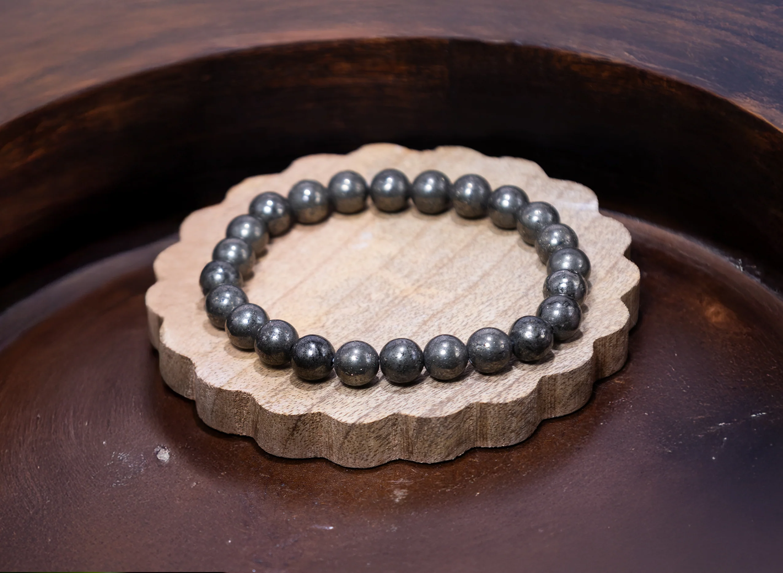 Raw Pyrite Bracelet - Image 5