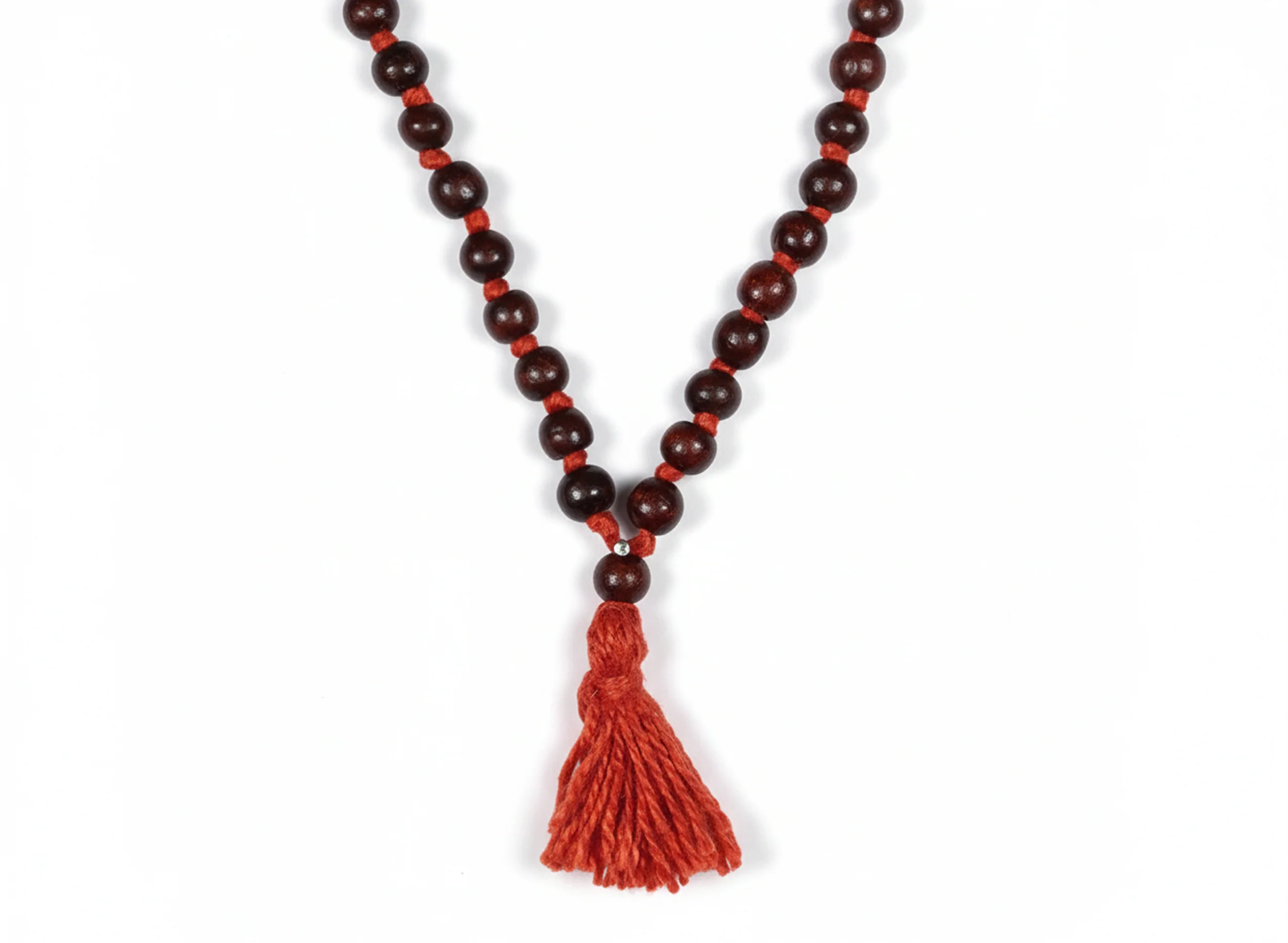 Red Chandan Mala (Sandalwood Mala) - Image 3