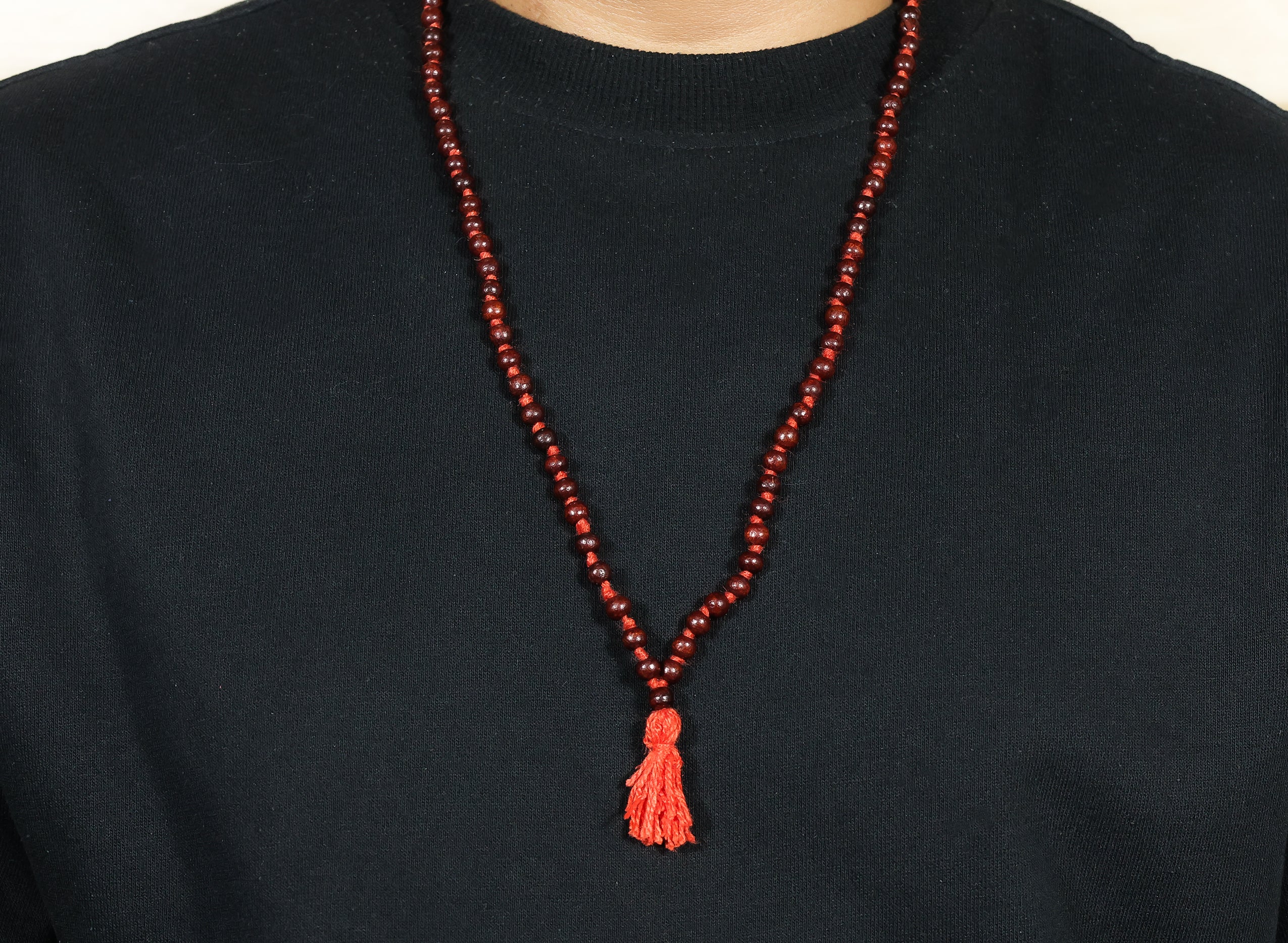 Red Chandan Mala (Sandalwood Mala) - Image 4